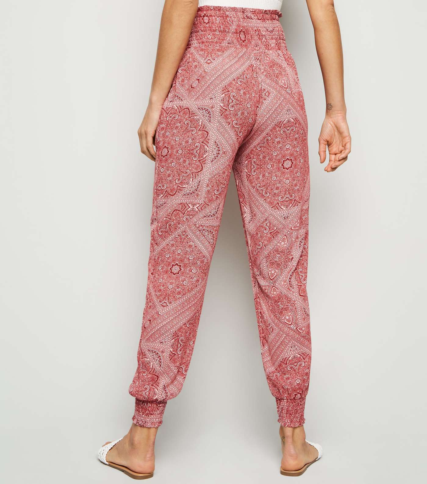 Red Paisley Joggers Image 3