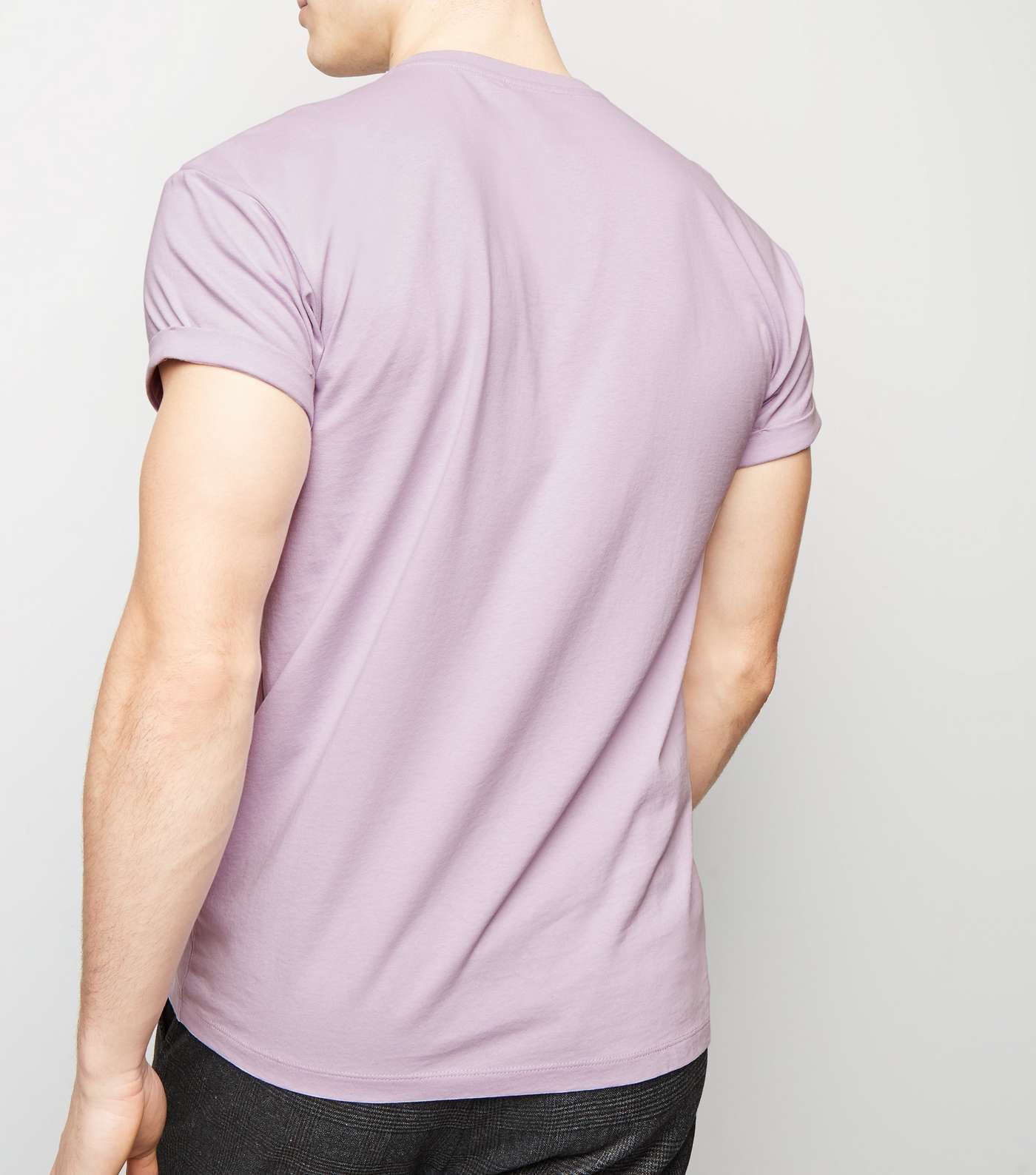 Lilac Flamingo Embroidered T-Shirt Image 3