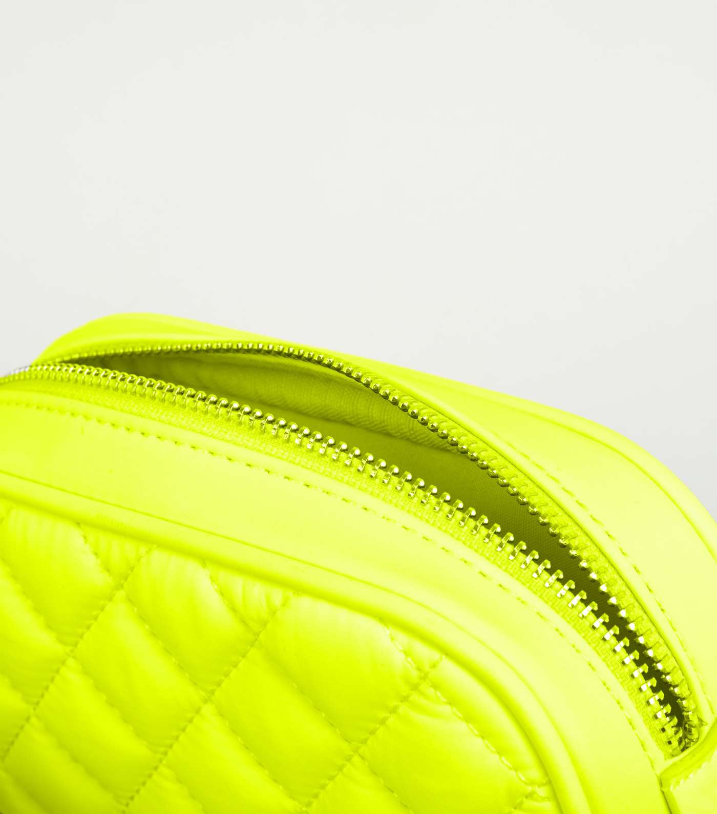 Yellow Neon Quilted Contrast Belt Bag Image 3