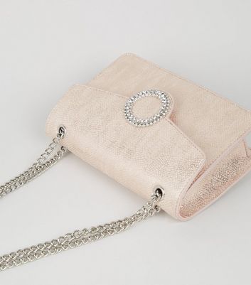 pink chain shoulder bag