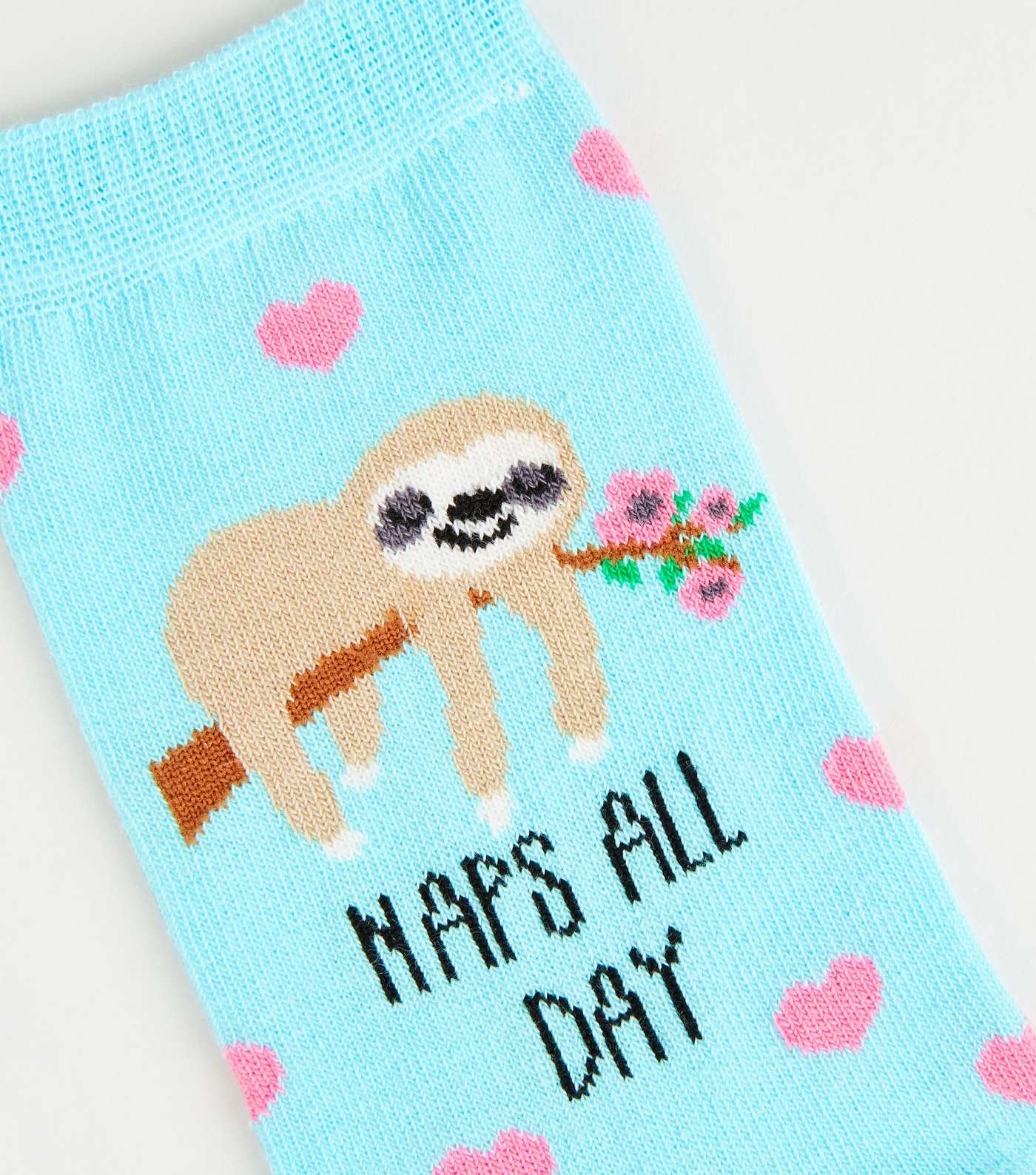 Turquoise Naps All Day Sloth Socks Image 3