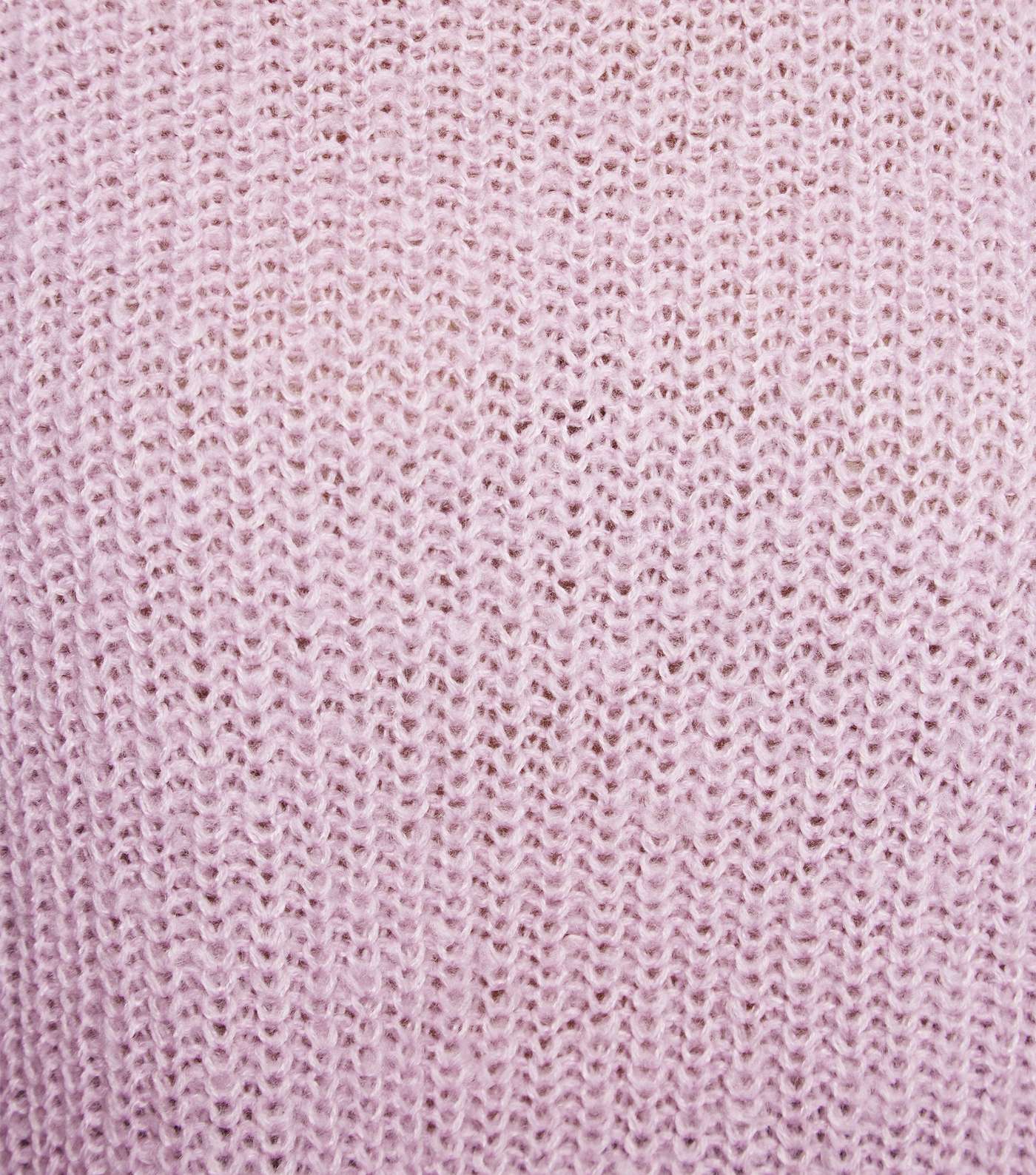 Petite Lilac Longline Knit Jumper Image 5