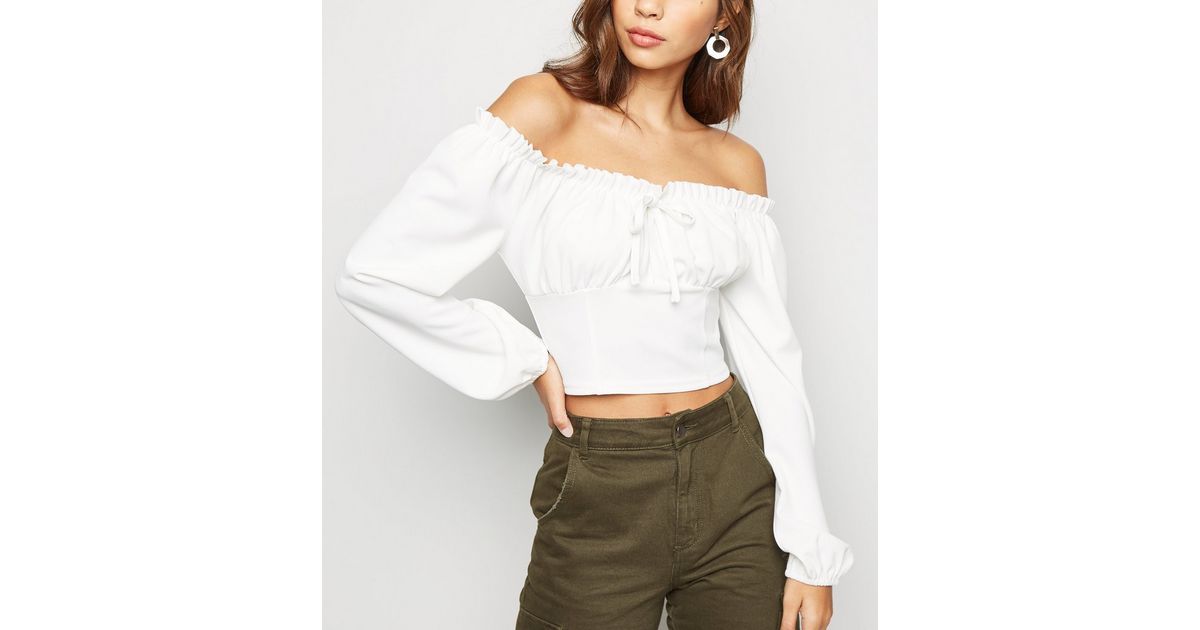 White Milkmaid Crop Top | New Look