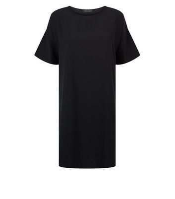 plain black t shirt dress