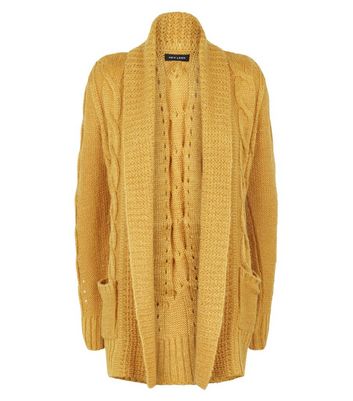 orange cardigan new look