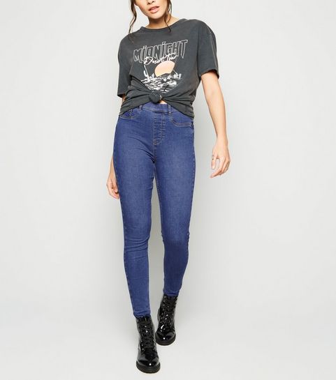 Tall Blue Mid Wash 'Lift And Shape' Jeggings