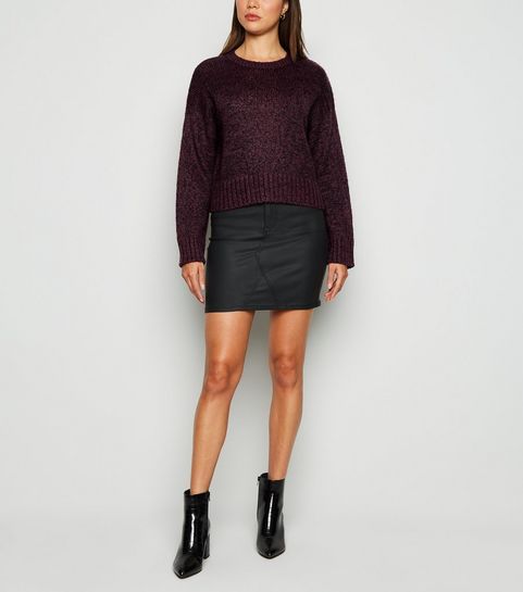 Burgundy Crew Neck Jumper