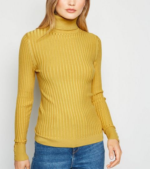 Mustard Roll Neck Jumper