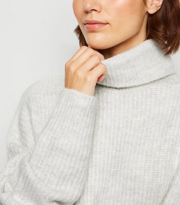 roll neck longline jumper