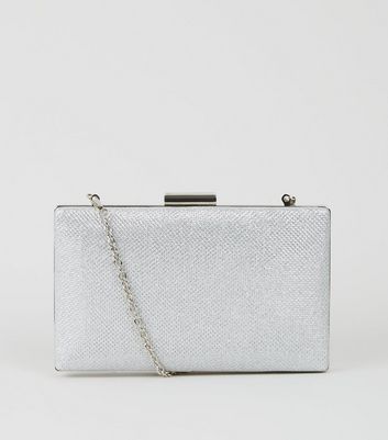 silver bag new look