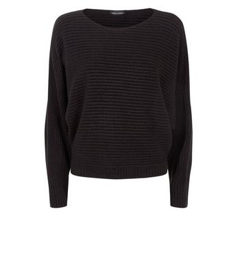 ribbed batwing jumper