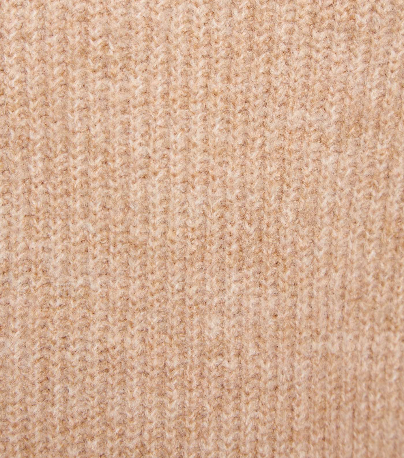 Camel Slouchy Roll Neck Jumper  Image 6