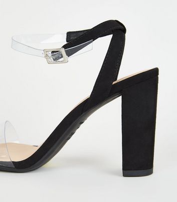 new look clear block heels