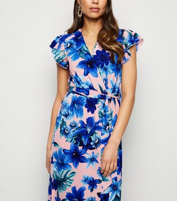 Mela Pink Tropical Floral Maxi Dress New Look shop for Mela Pink Tropical Floral Maxi Dress New Look at Shopo