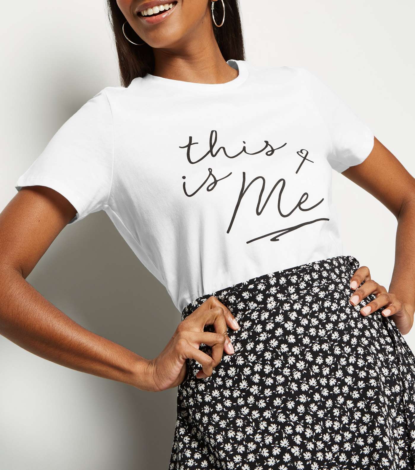 White This Is Me Slogan T-Shirt  Image 5