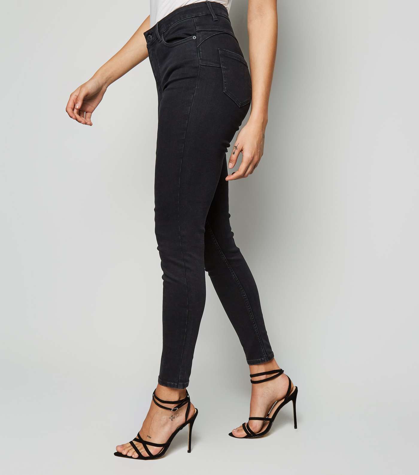Black 'Lift & Shape' Jenna Skinny Jeans Image 5