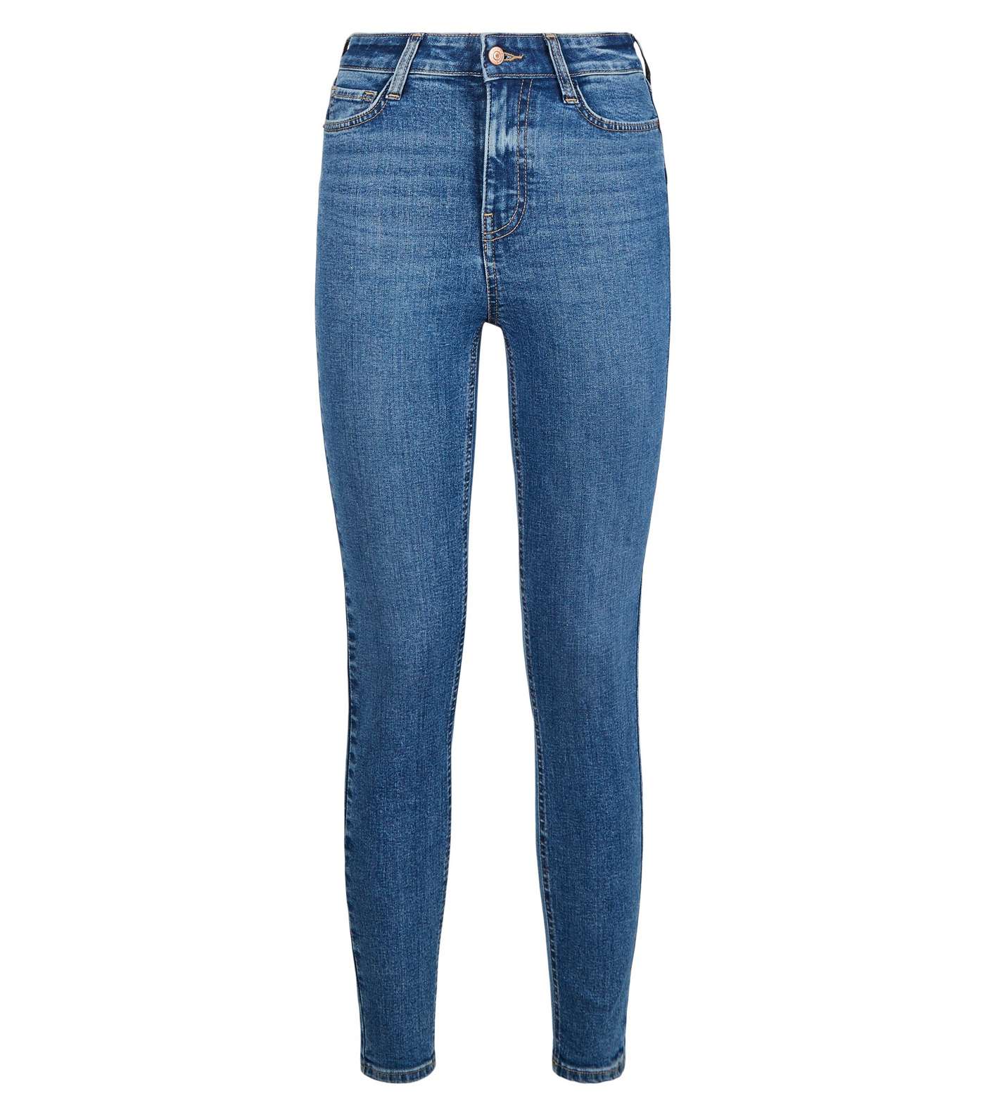 Blue 'Lift & Shape' Jenna Skinny Jeans Image 4