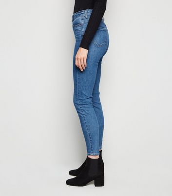 Image of Blue 'Lift & Shape' Skinny Jeans New Look