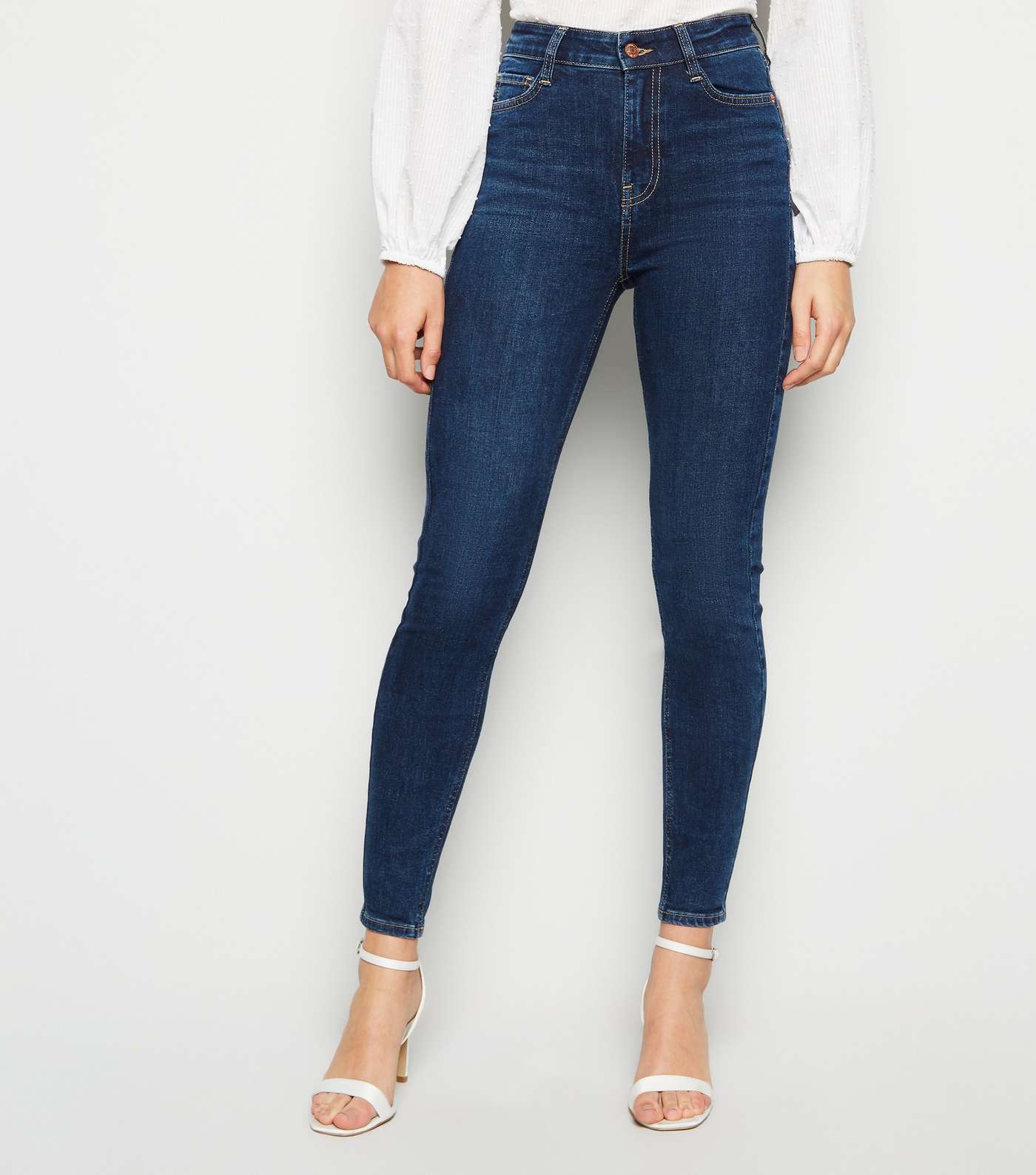 Blue Rinse Wash 'Lift & Shape' Jenna Skinny Jeans Image 2