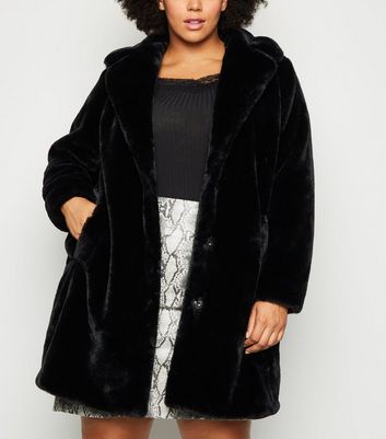 Manteau noir femme fourrure Clearance