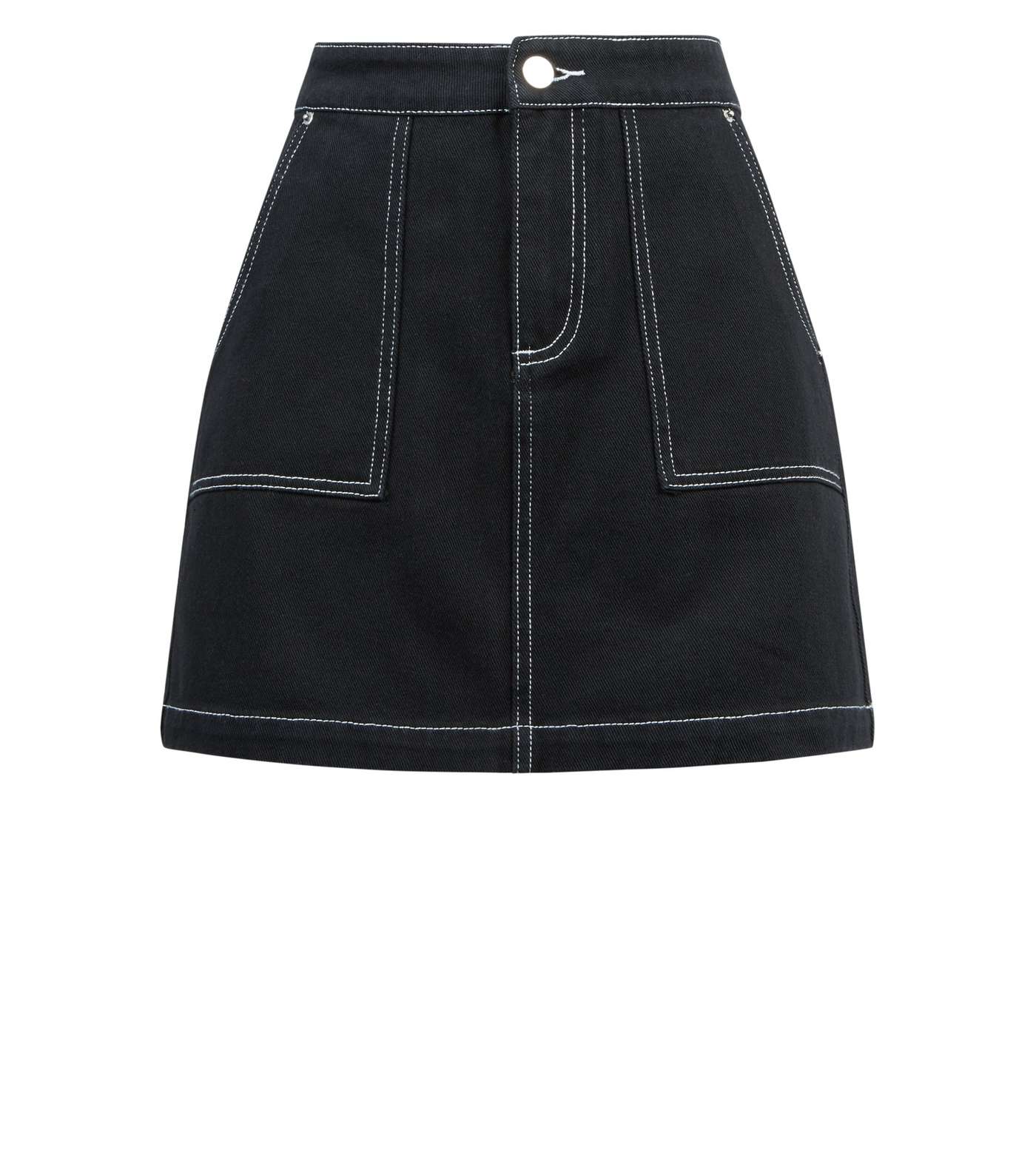Cameo Rose Black Contrast Stitch Skirt  Image 4