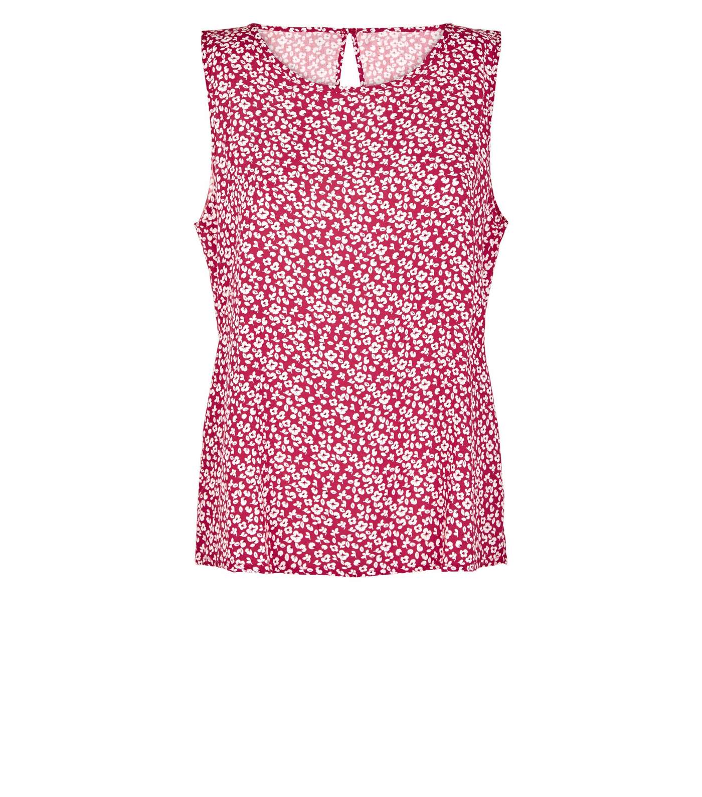 JDY Pink Floral Sleeveless Top Image 4