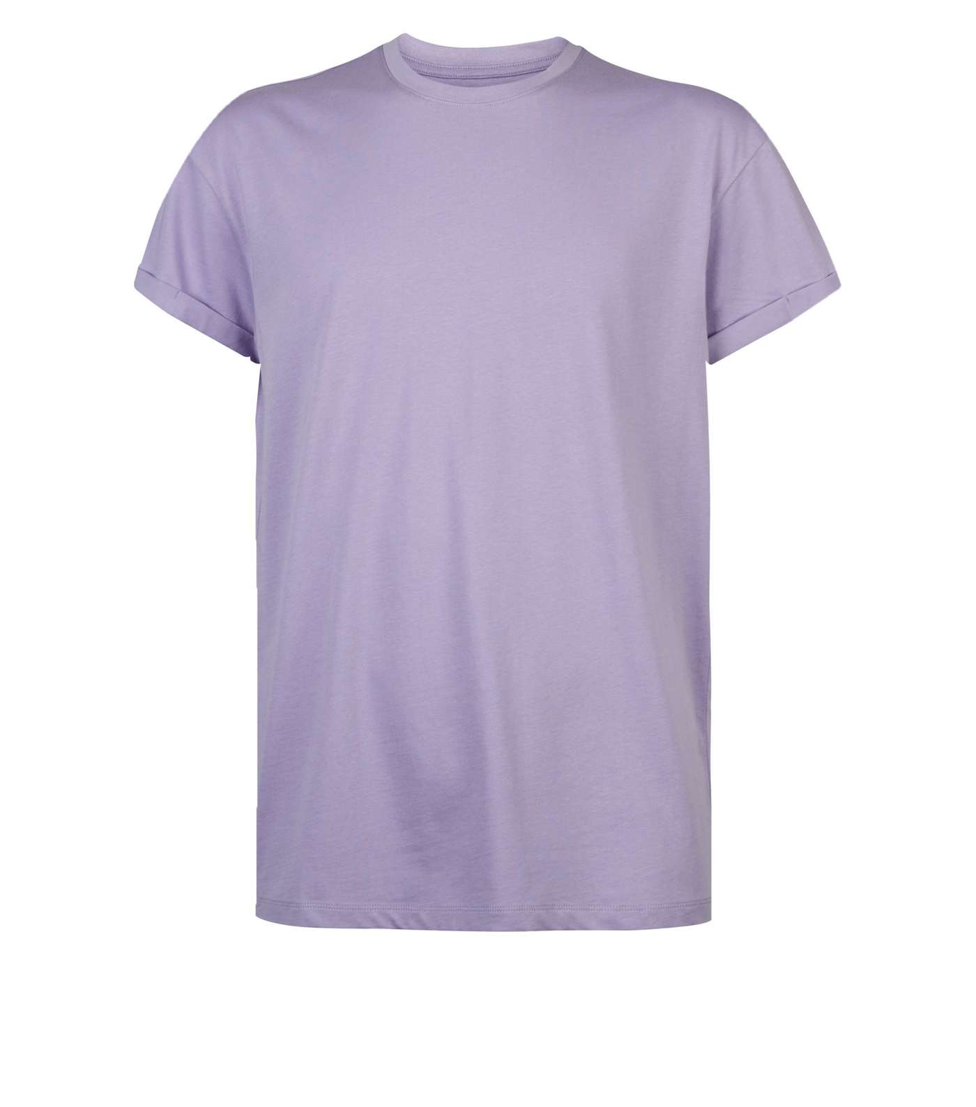 Lilac Short Roll Sleeve T-Shirt  Image 4