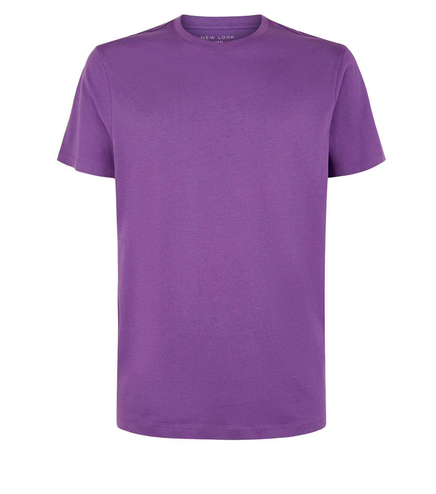 Purple Crew Neck T-Shirt Image 4