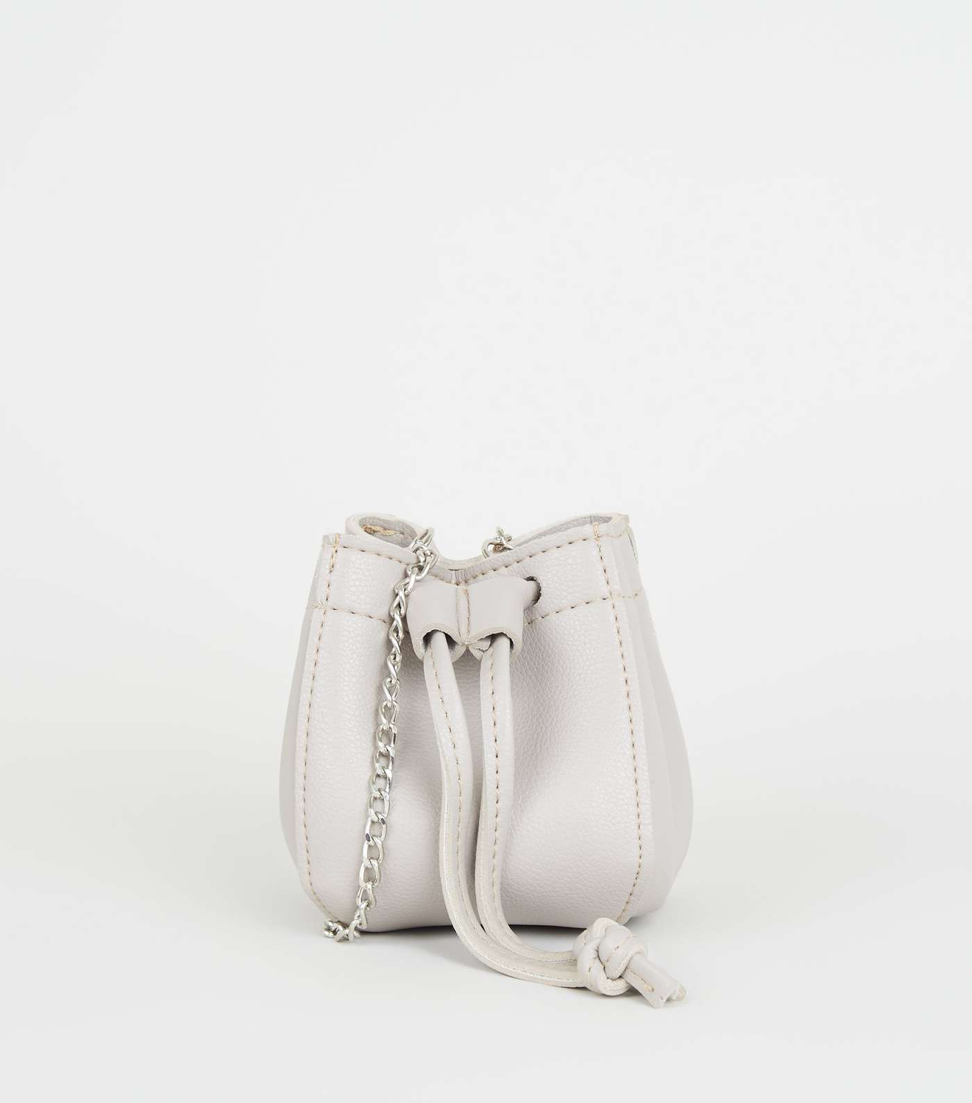 Pale Pink Leather-Look Mini Duffle Bag