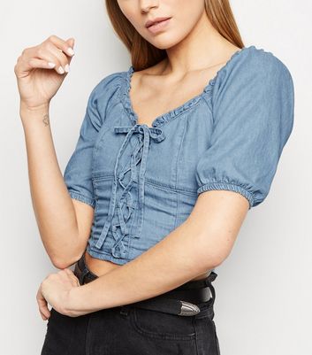 new look denim top