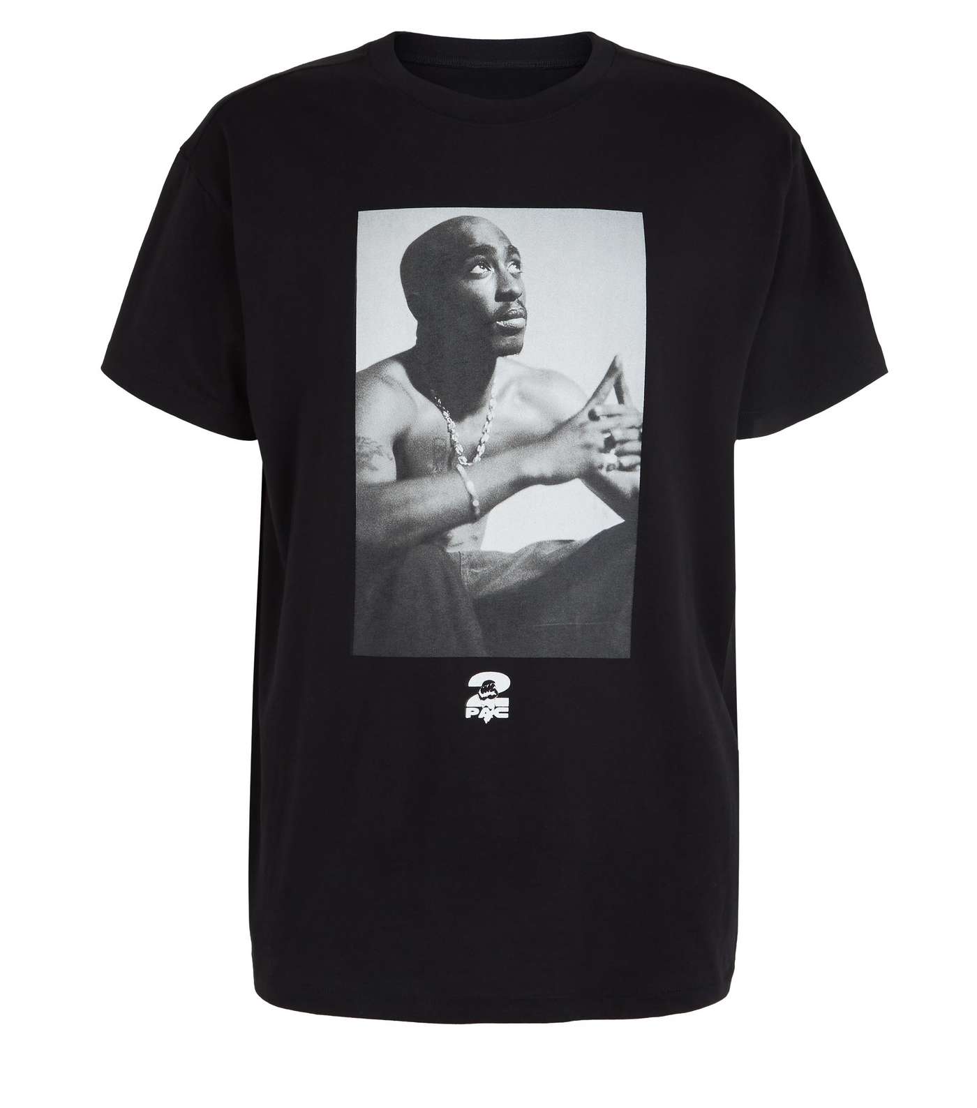 Black Photographic Print 2Pac T-Shirt Image 4