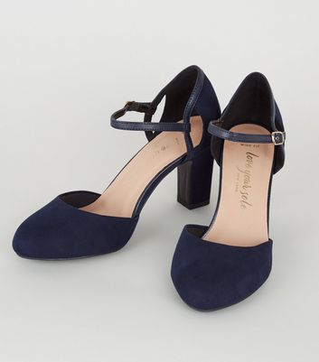 Navy court best sale shoes new look