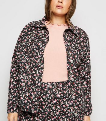 new look curve denim jacket