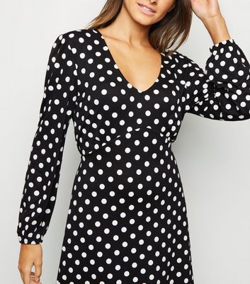 cameo rose polka dot dress