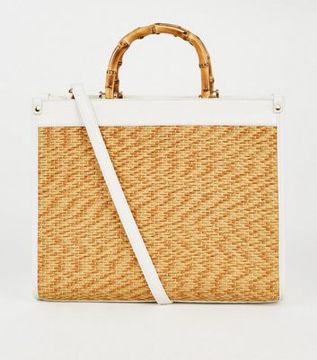 wicker bag new look