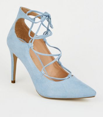 new look pale blue shoes