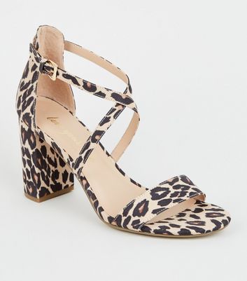 leopard print heels new look