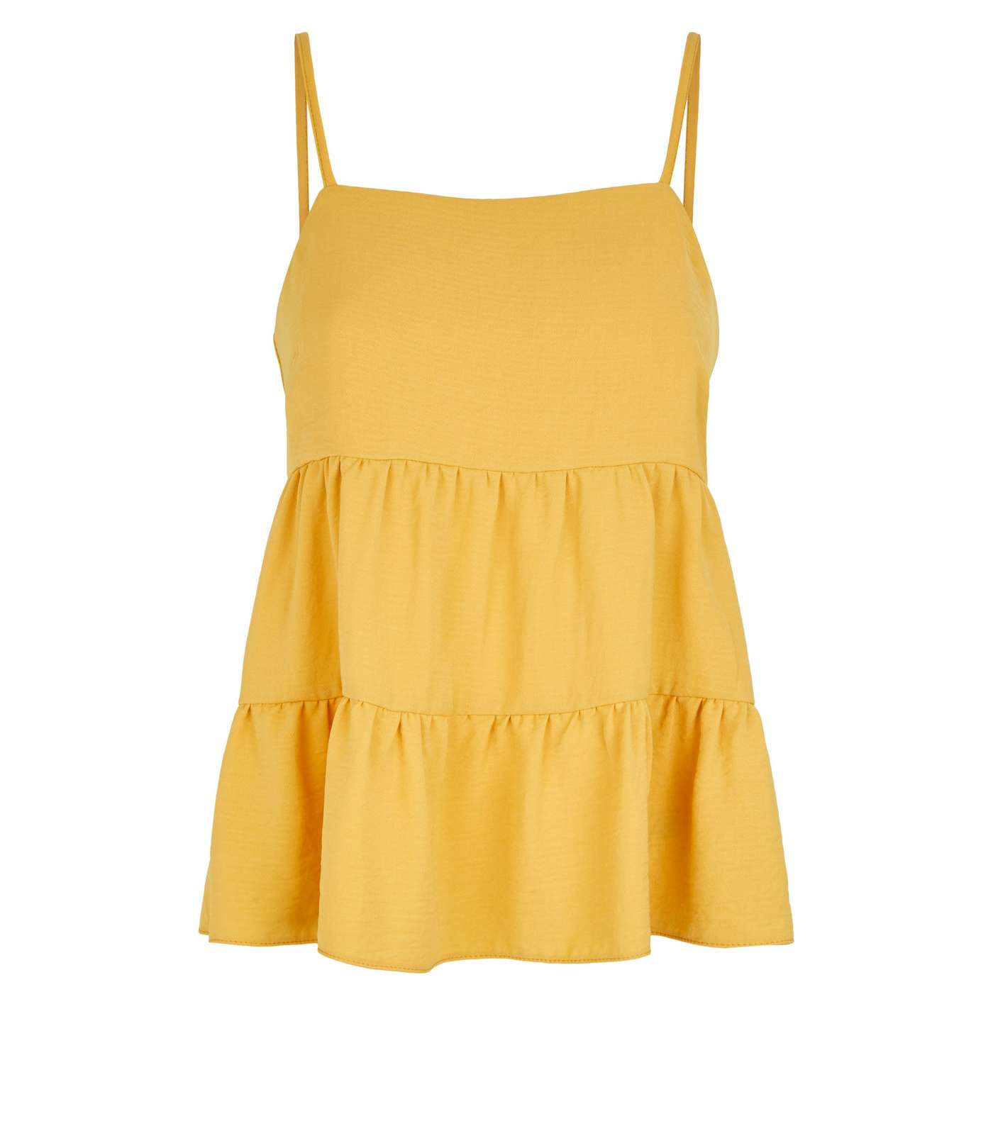 Yellow Tiered Cami  Image 4