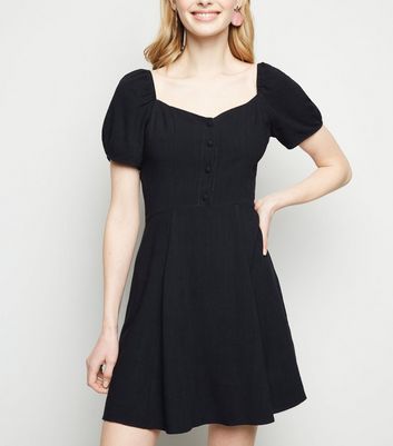 milkmaid dress black