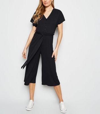 ribbed button jumpsuit