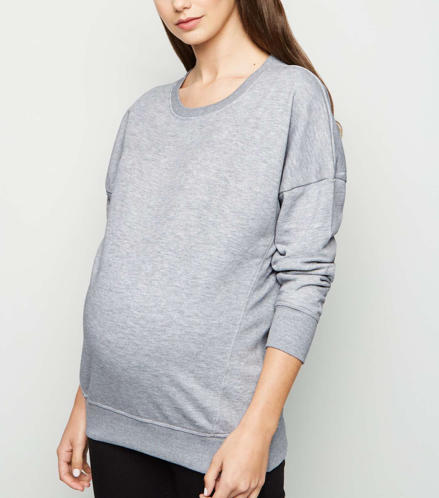 Maternity Grey Long Sleeve Sweatshirt