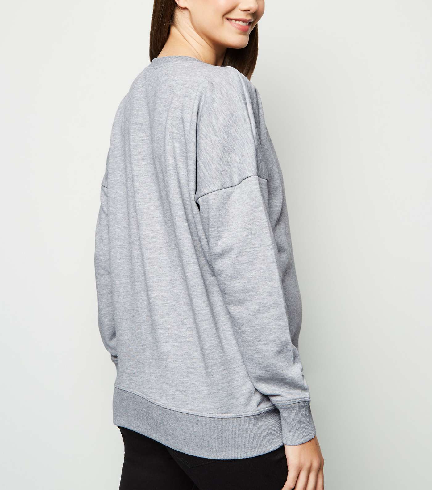 Maternity Grey Long Sleeve Sweatshirt Image 3