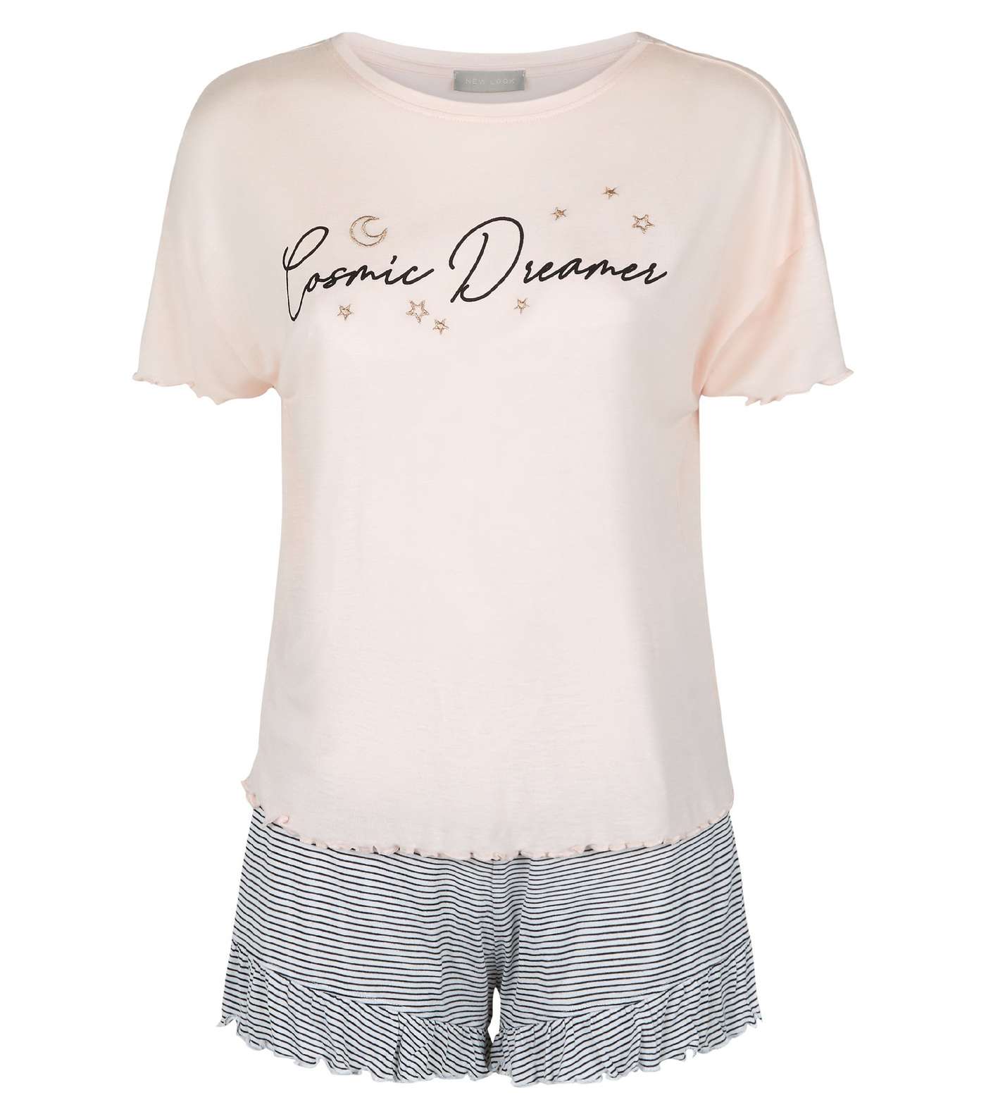 Pink Cosmic Dream Slogan Pyjama Set Image 4