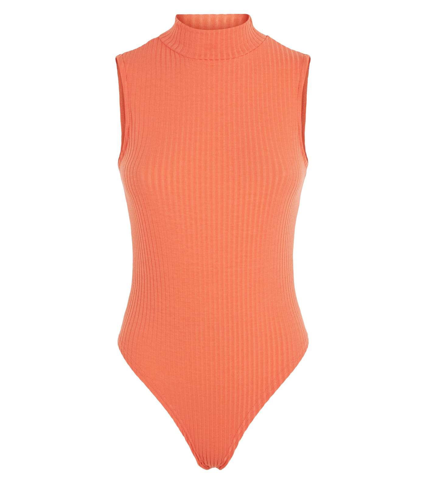 Coral Rib Turtleneck Bodysuit Image 4