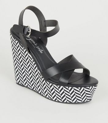 new look platform wedges