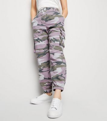 petite camo joggers