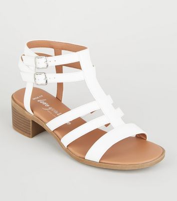 wide fit caged sandals