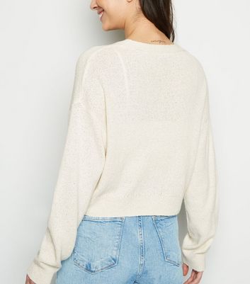 new look cream cardigan