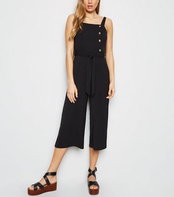 black daytime jumpsuit