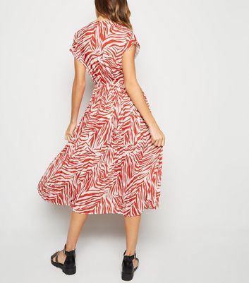 new look zebra dress